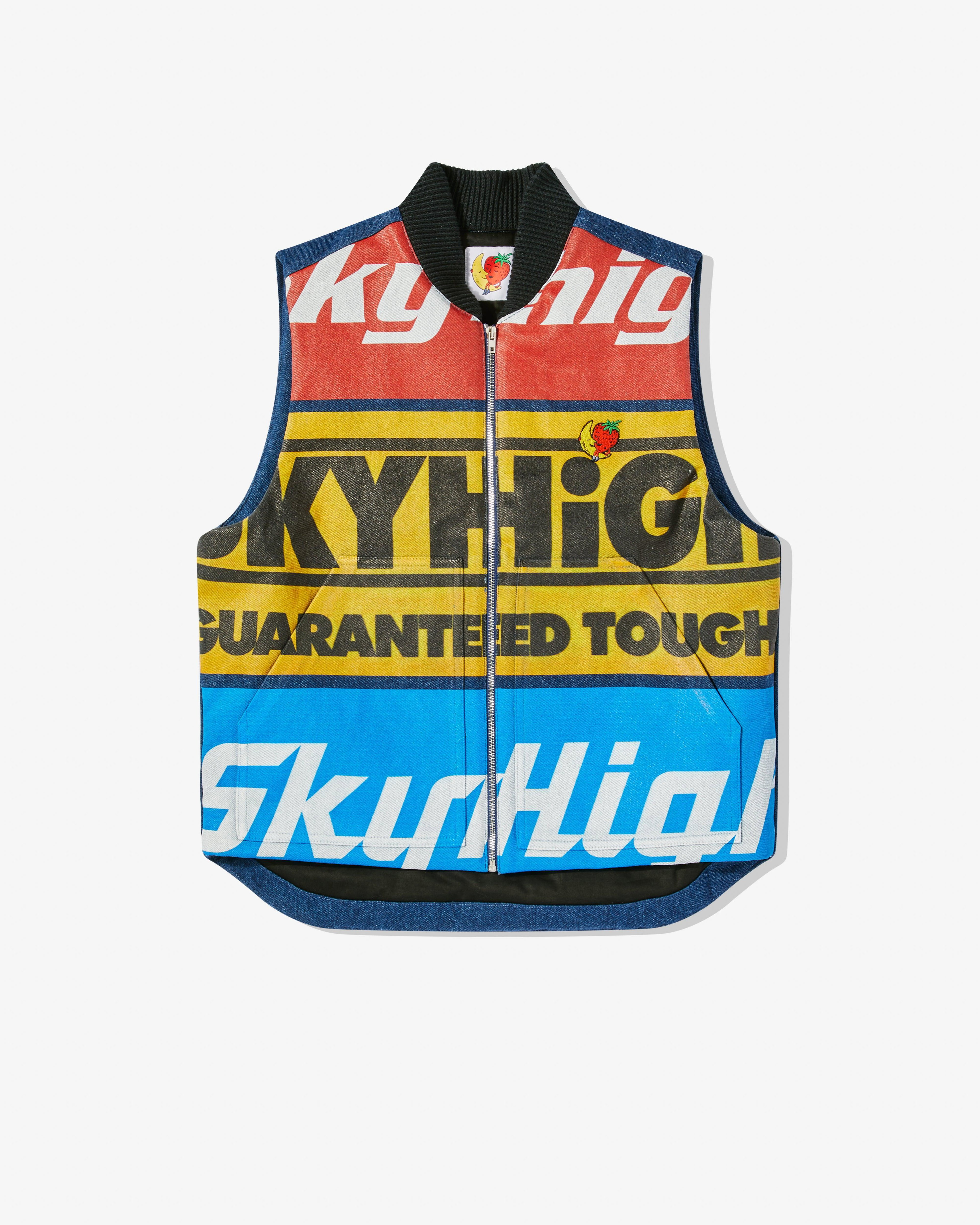 Sky High Farm Workwear - Men’s Construction Graphic Logo Vest - (Multi) by SKY HIGH FARM WORKWEAR