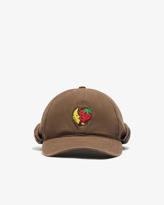 Sky High Farm Workwear - Men's Logo Trapper Cap Woven - (Brown) by SKY HIGH FARM WORKWEAR