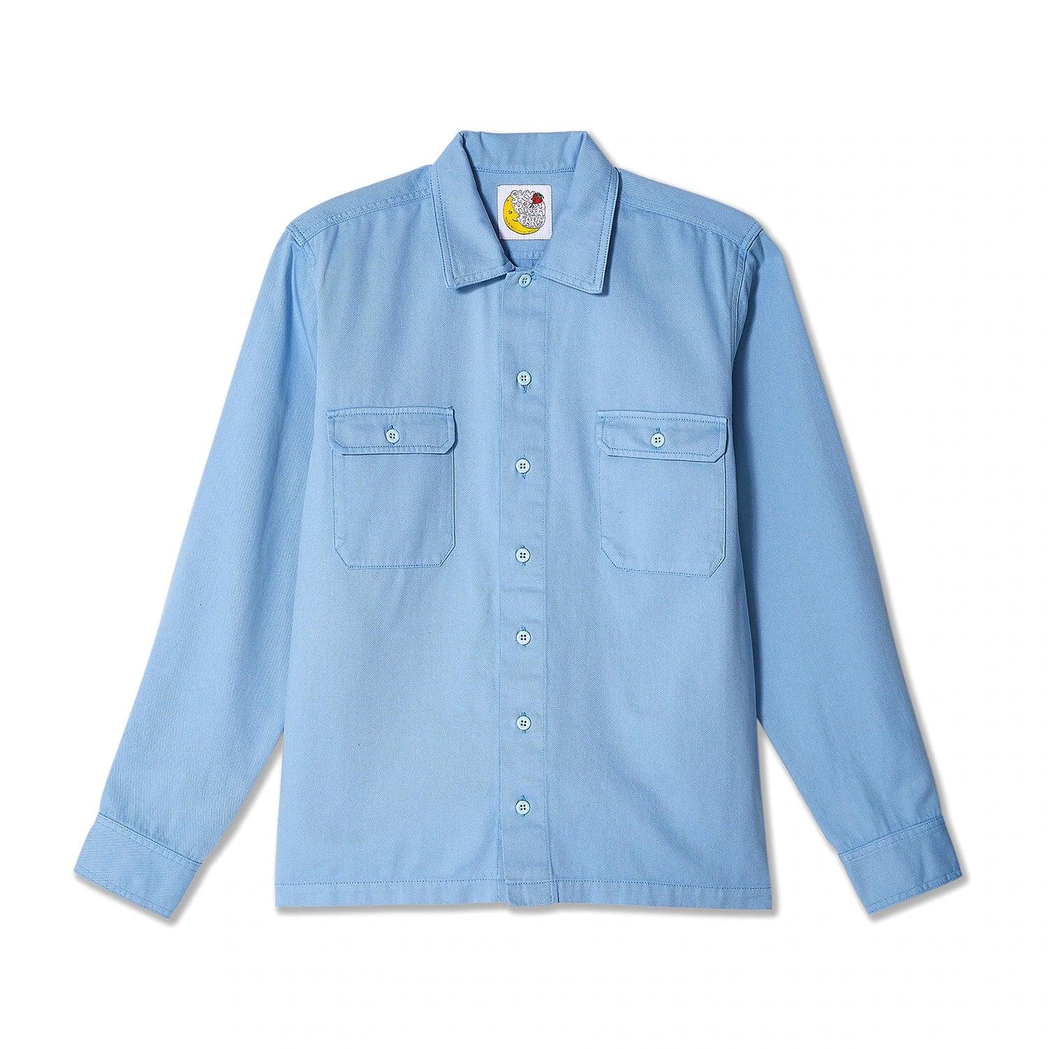 Sky High Farm Workwear - Workwear Long Sleeve Shirt - (Light Blue) by SKY HIGH FARM WORKWEAR
