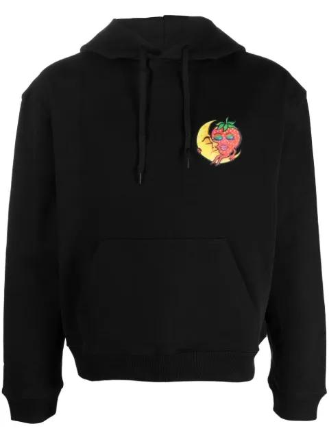 chest graphic-print detail hoodie by SKY HIGH FARM WORKWEAR