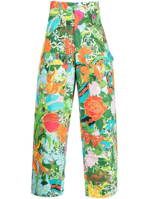graphic-print cargo trousers by SKY HIGH FARM WORKWEAR