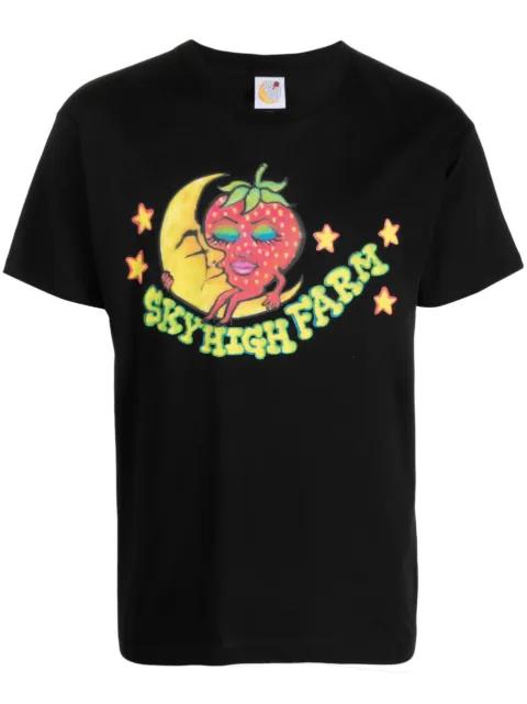 graphic-print cotton T-shirt by SKY HIGH FARM WORKWEAR