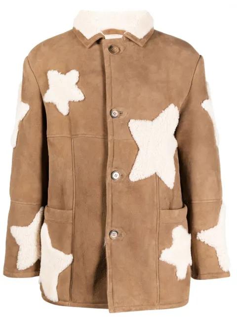 shearling leather star jacket by SKY HIGH FARM WORKWEAR