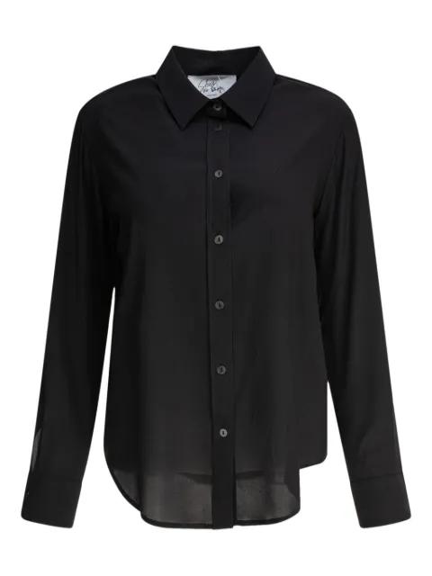 curved-hem button-down shirt by SLEEP NO MORE