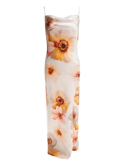floral-print slip dress by SLEEP NO MORE