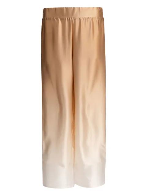 ombré-effect silk trousers by SLEEP NO MORE