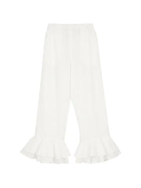 Cha-Cha ruffled-hem trousers by SLEEPER