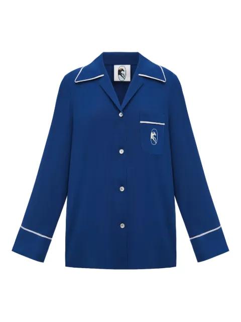Finnegan piped pajama shirt by SLEEPER