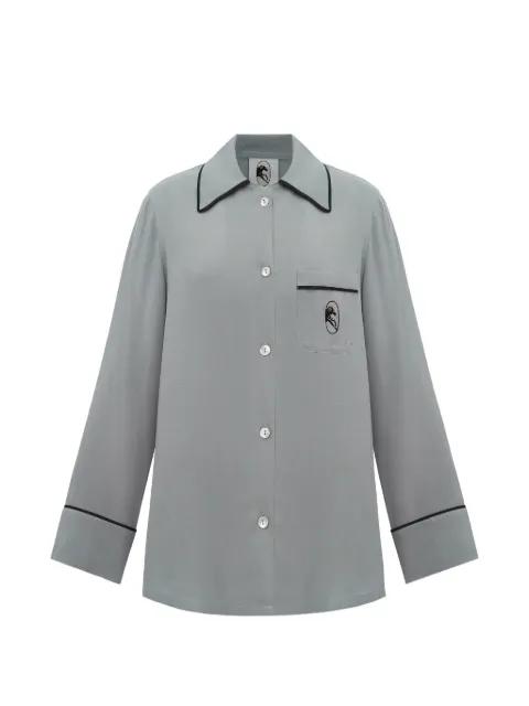 Finnegan trimmed pajama-style shirt by SLEEPER