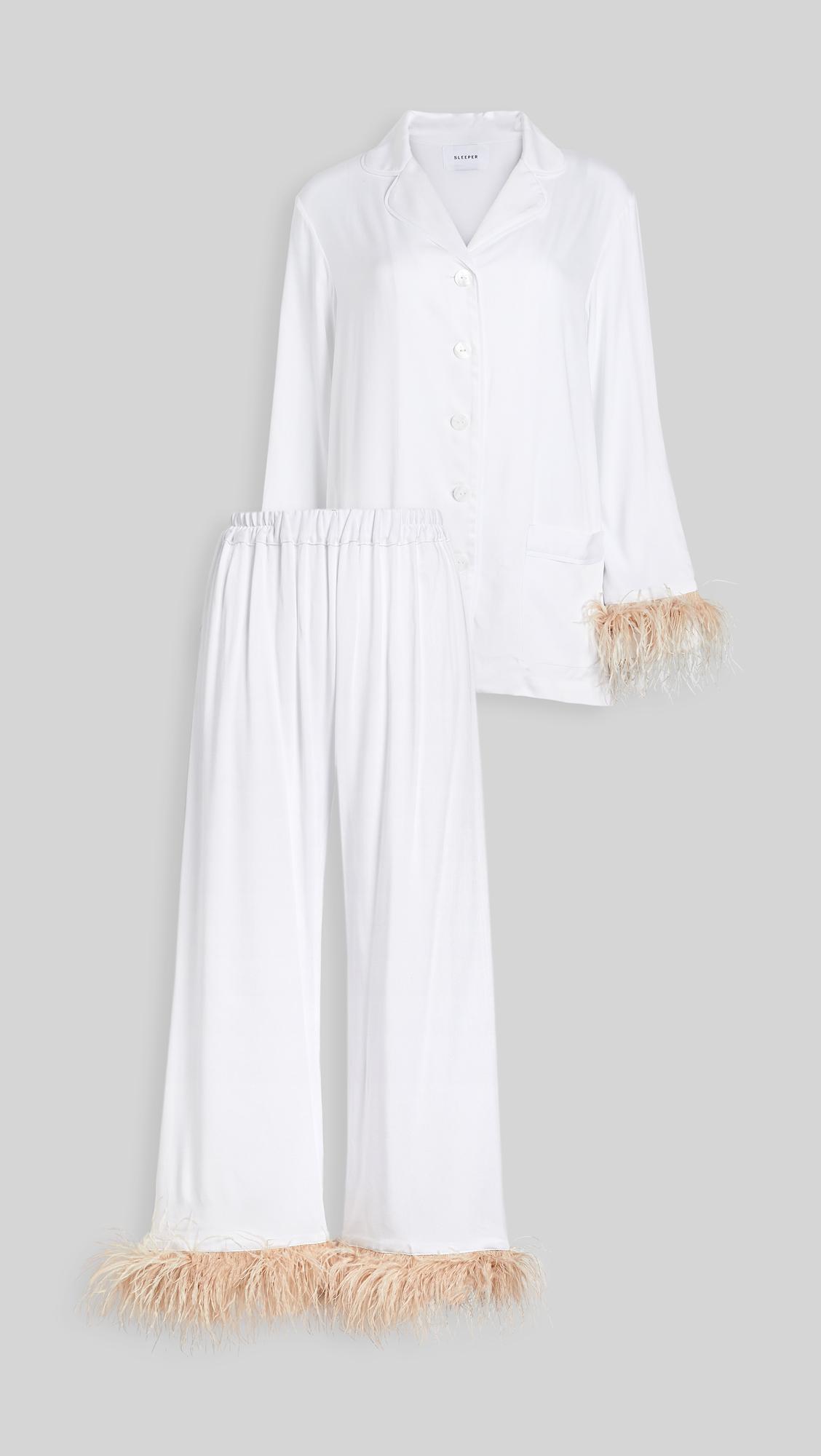 Pajama Set with Feathers by SLEEPER