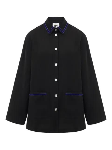 Paros linen pajama shirt by SLEEPER