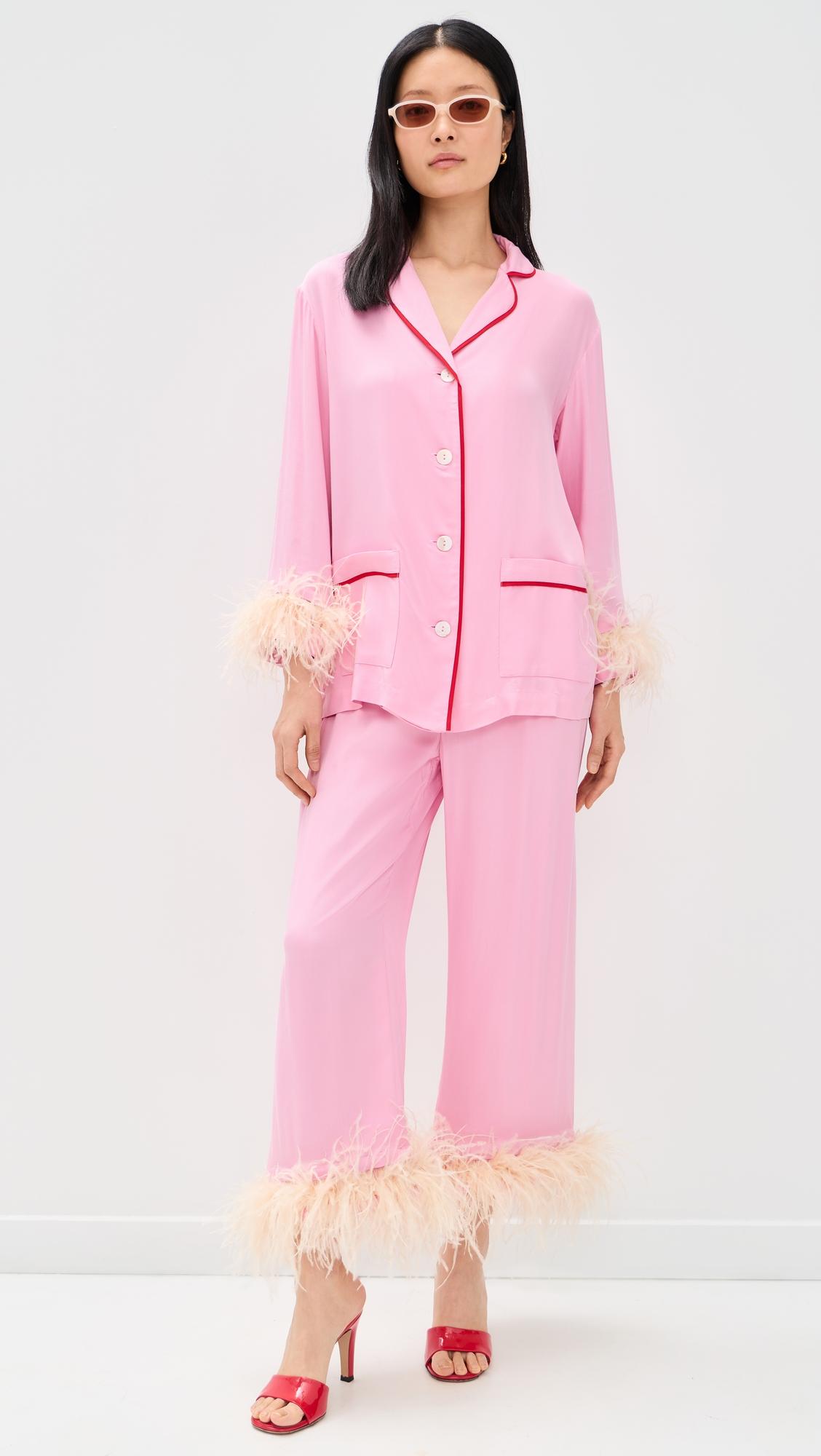 Party Pajama Set with Detachable Feathers by SLEEPER