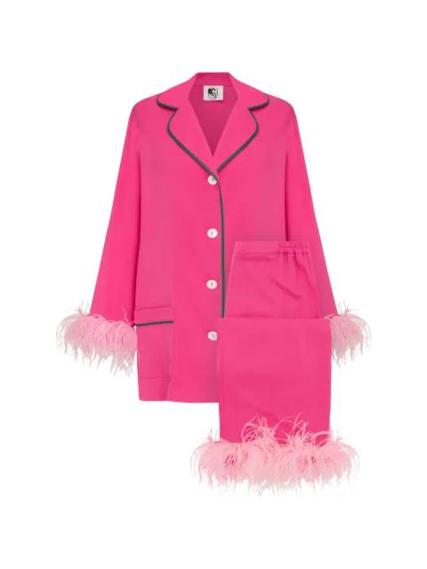 Party feather-trim pajamas by SLEEPER