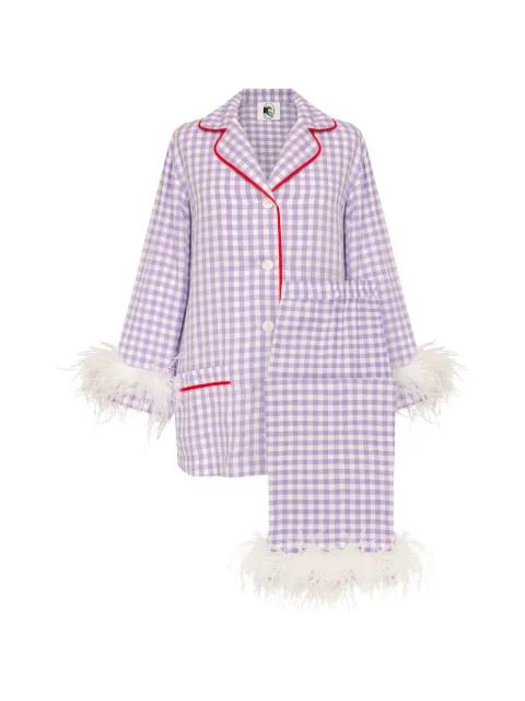 Party feather-trim pajamas by SLEEPER