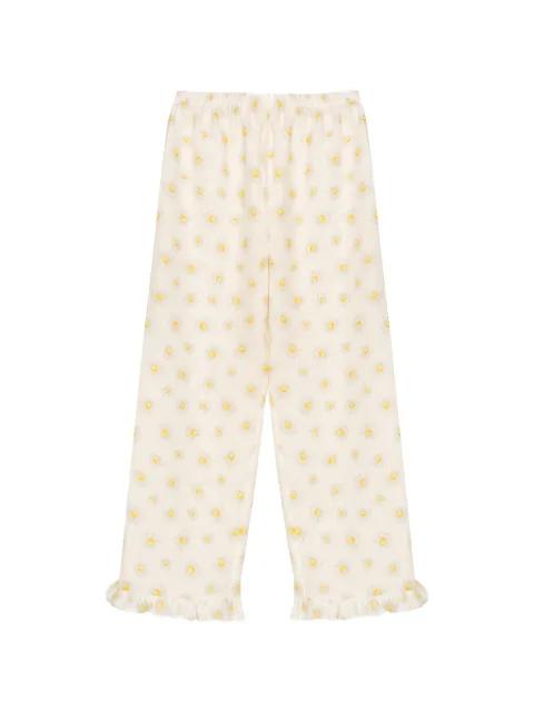 Puff linen loungewear trousers by SLEEPER