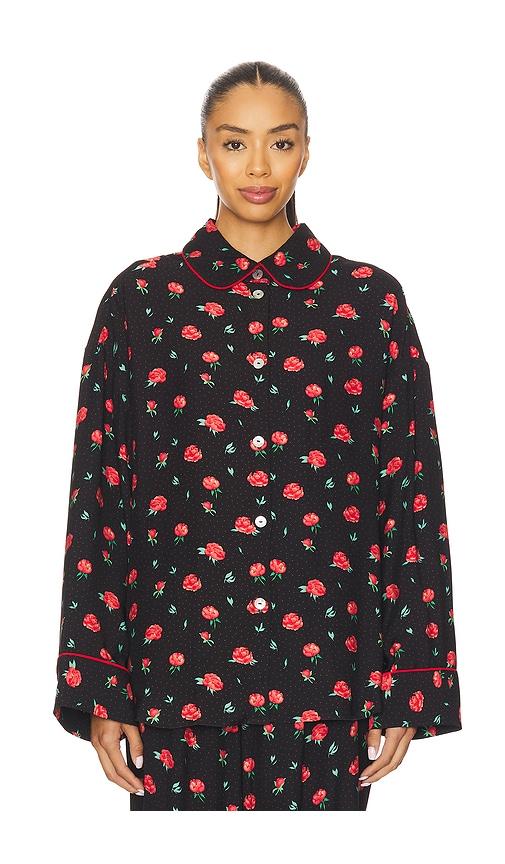 Sleeper Pastelle Oversized Shirt & Pants in Black by SLEEPER