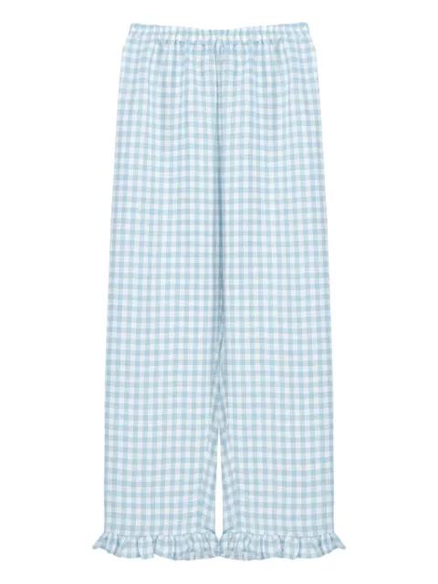 linen-blend trousers by SLEEPER
