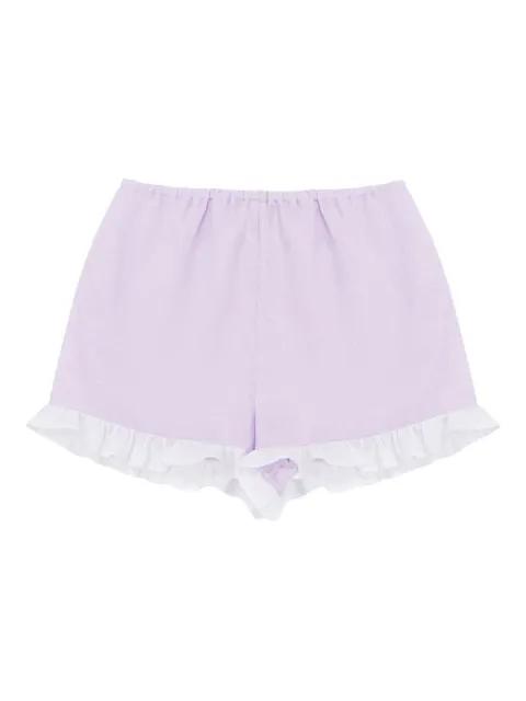 ruffled-hem shorts by SLEEPER