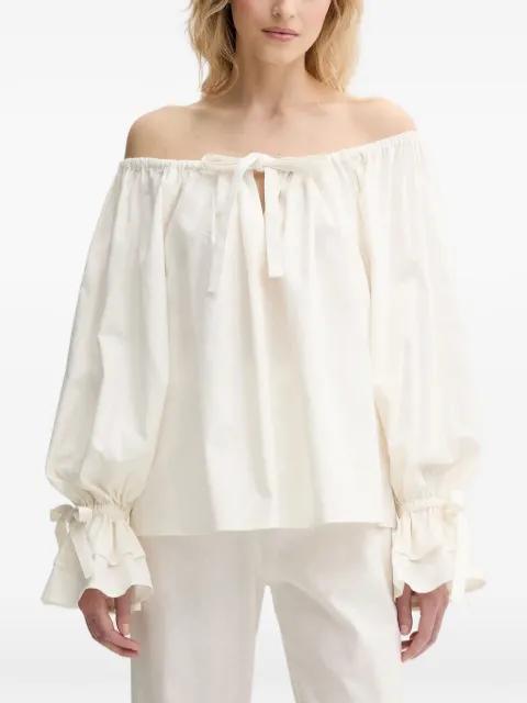 tie ruffled loungewear set (set of two) by SLEEPER