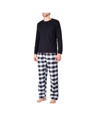Men's Crew Neck Flannel Pajama Set by SLEEPHERO