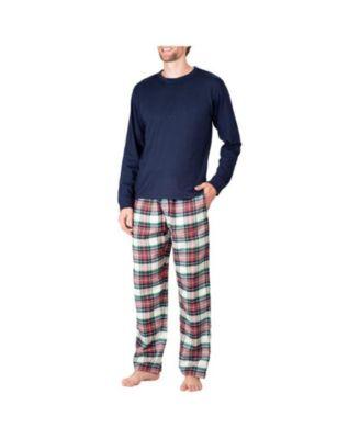 Men's Crew Neck Flannel Pajama Set by SLEEPHERO