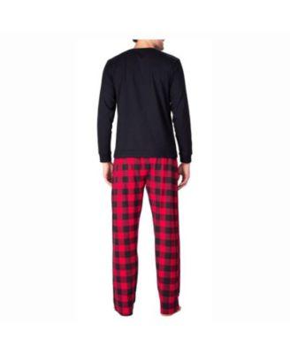 Men's Crew Neck Flannel Pajama Set by SLEEPHERO