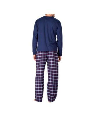 Men's Crew Neck Flannel Pajama Set by SLEEPHERO