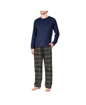 Men's Crew Neck Flannel Pajama Set by SLEEPHERO