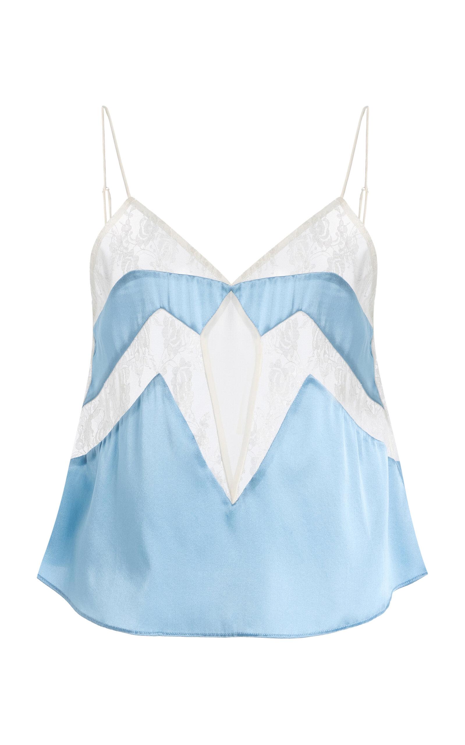 Sleeping with Jacques Francine Lace-Trimmed Stretch Silk-Satin Camisole Top - Moda Operandi by SLEEPING WITH JACQUES