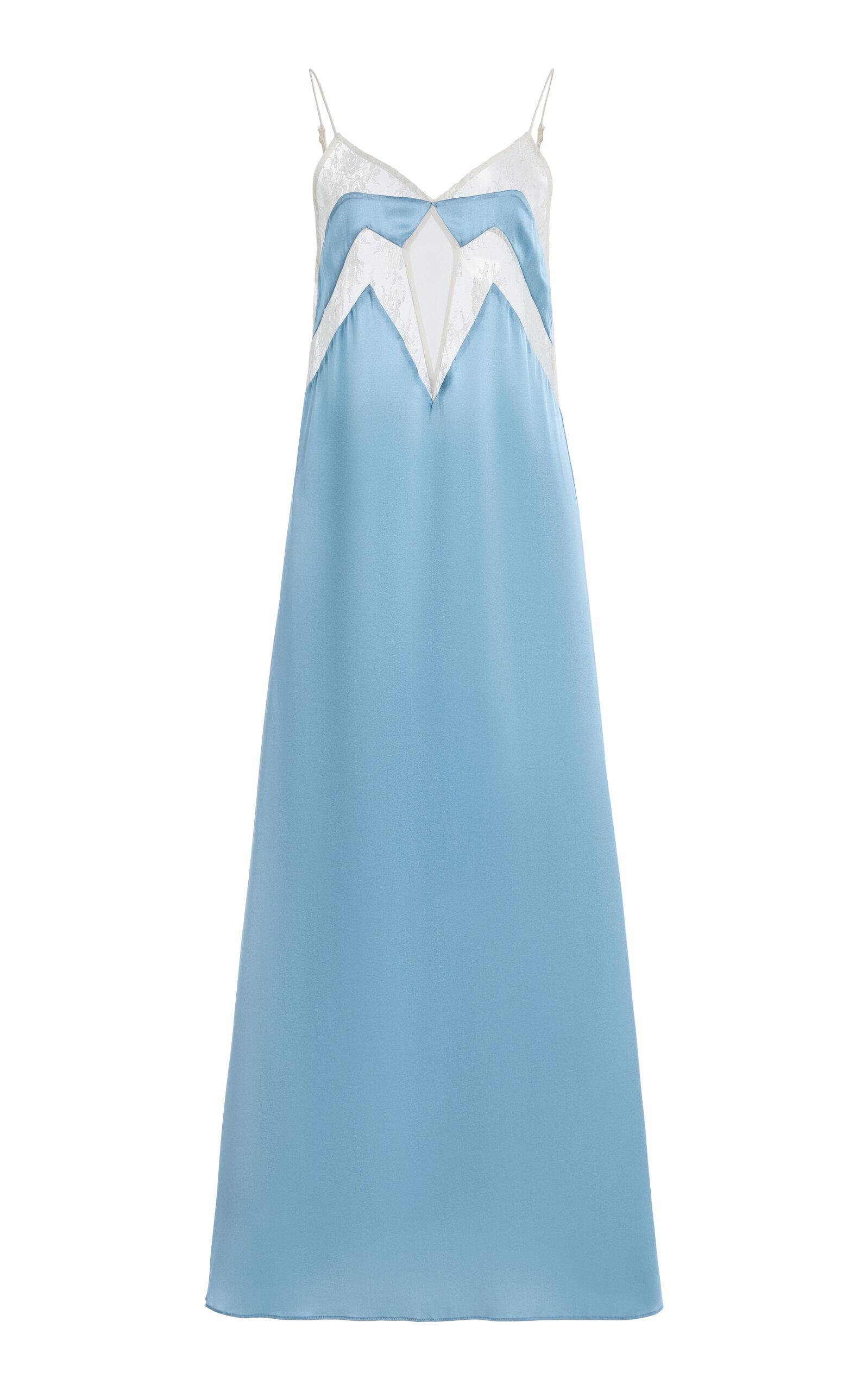 Sleeping with Jacques Francine Stretch-Silk Satin Midi Slip Dress - Moda Operandi by SLEEPING WITH JACQUES