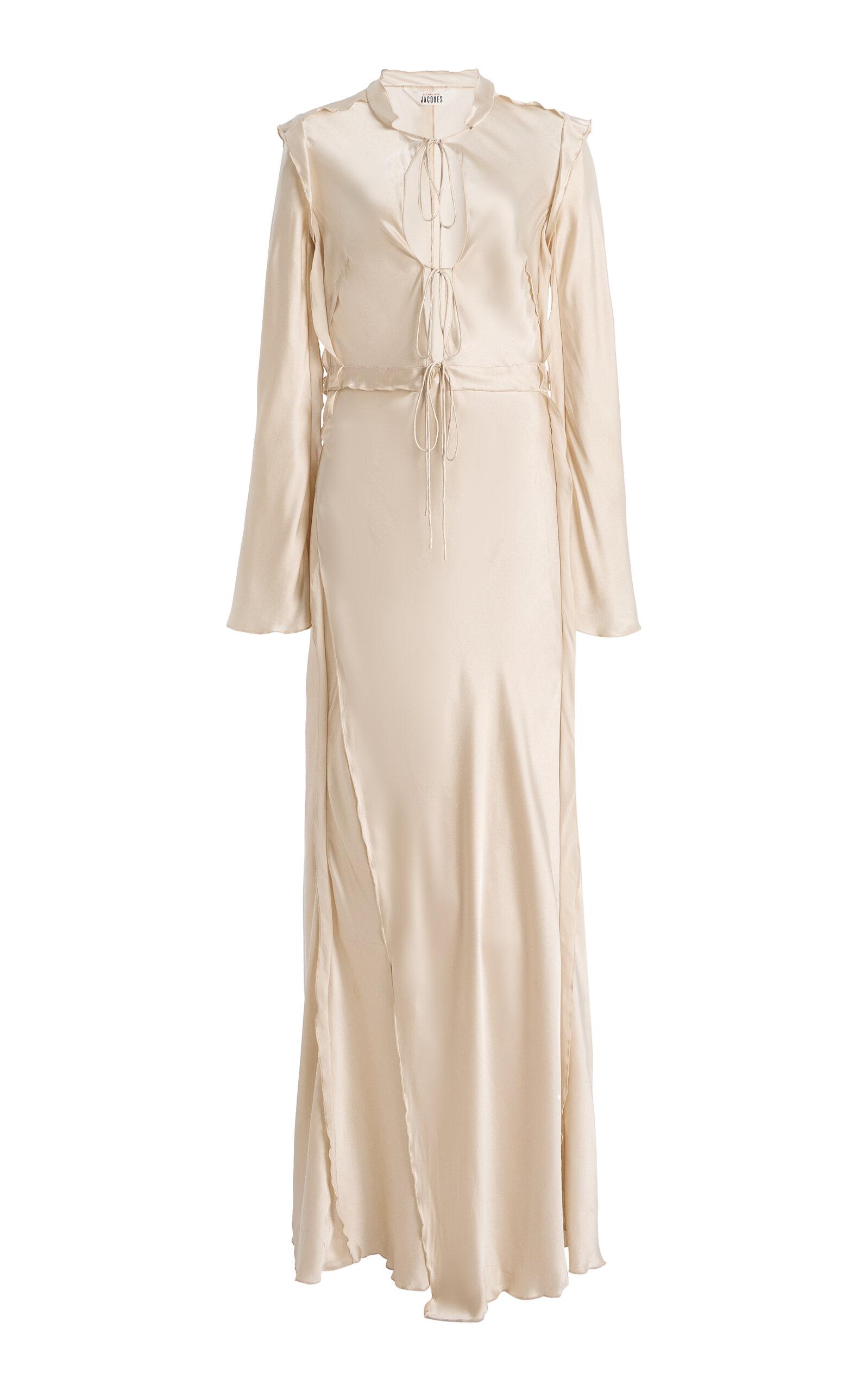 Sleeping with Jacques Kerry Silk-Satin Midi Dress - Moda Operandi by SLEEPING WITH JACQUES