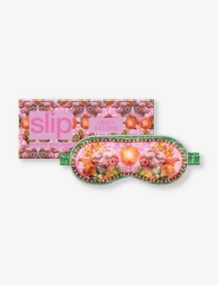Aries graphic-print silk eye mask by SLIP