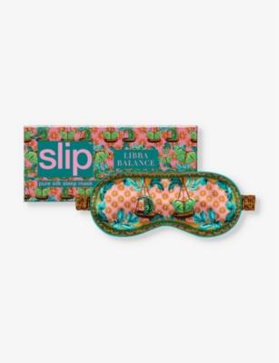 Libra graphic-print silk eye mask by SLIP