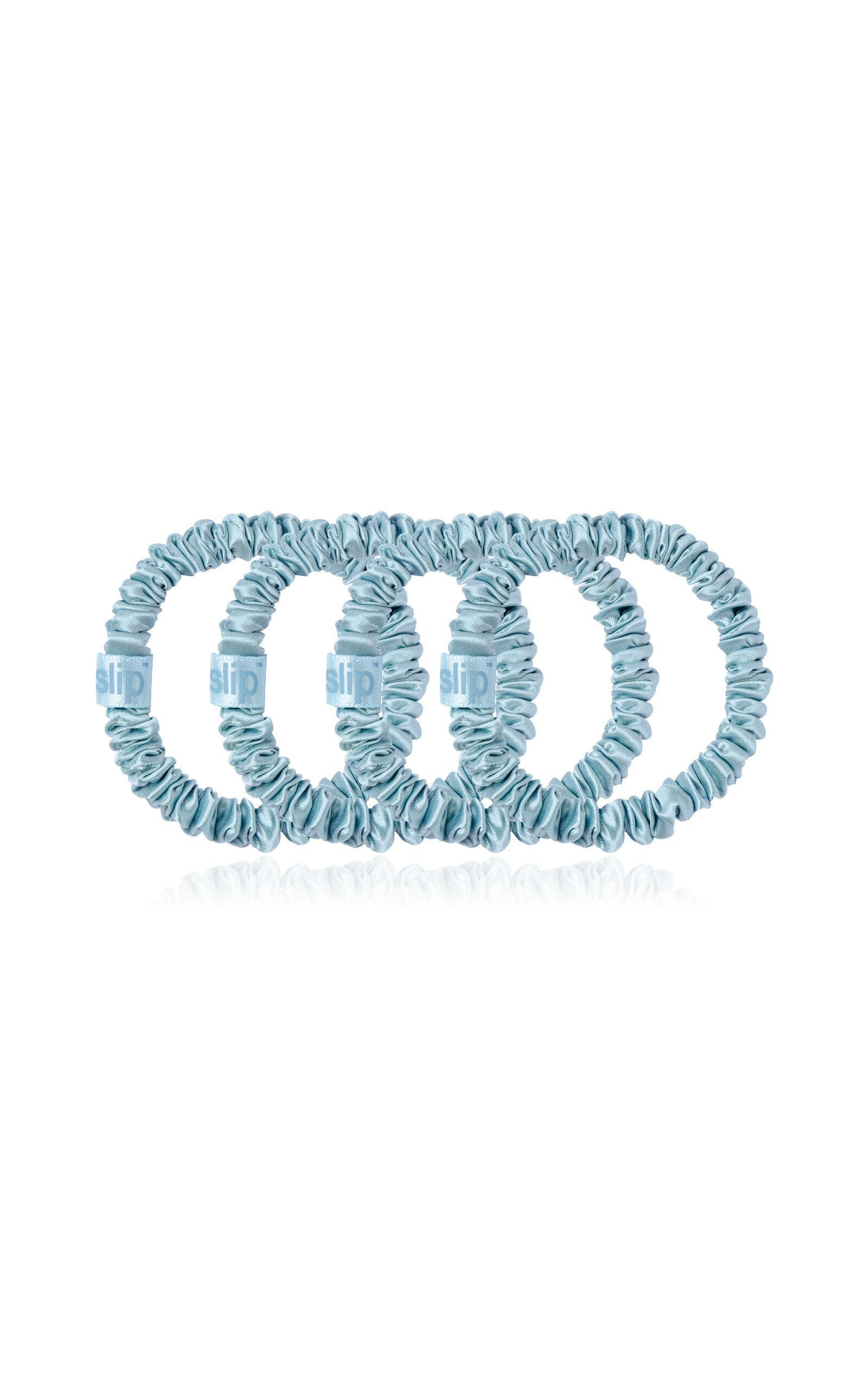 Slip Set-of-Four Silk Skinny Scrunchies - Moda Operandi by SLIP Slip Set-of-Four Silk Skinny Scrunchies - Moda Operandi by SLIP