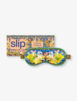Zodiac graphic-print silk eye mask by SLIP