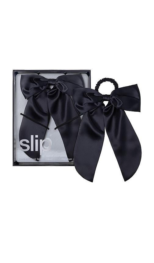 slip Hair Bow in Black by SLIP