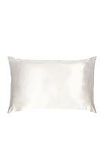 slip King Pure Silk Pillowcase in White by SLIP