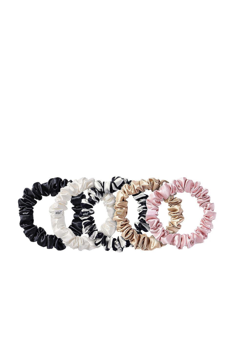 slip Midi Scrunchies 5 Pack In Multi in NA by SLIP