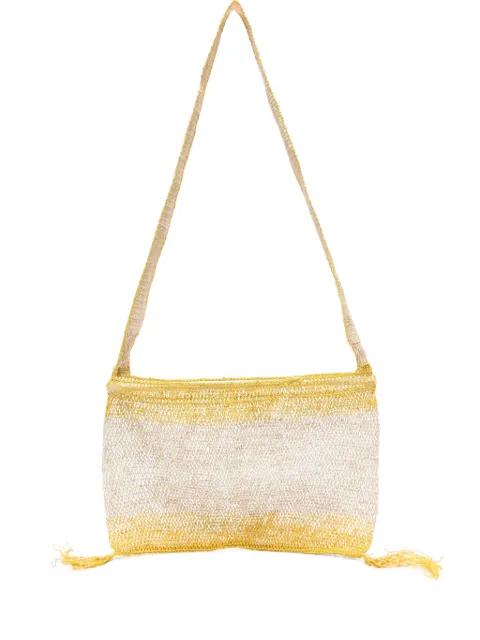 tasselled net messenger bag by SLO_HAND_MADE