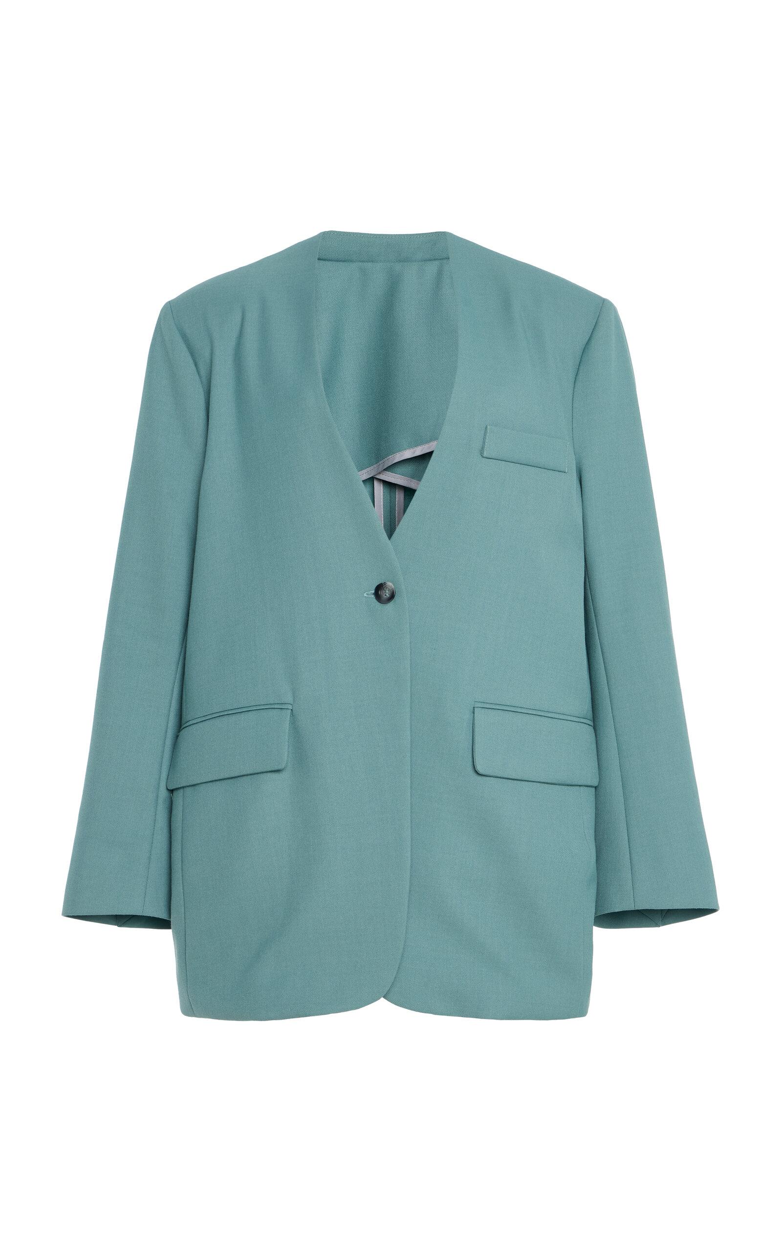 SLOAN Exclusive Collarless Wool Blazer - Moda Operandi by SLOAN