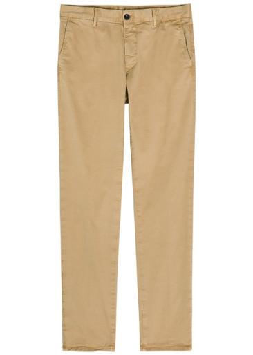 Slim-leg stretch-cotton trousers by SLOWEAR