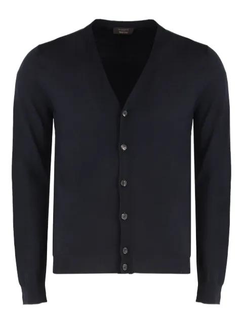 button V-neck cardigan by SLOWEAR
