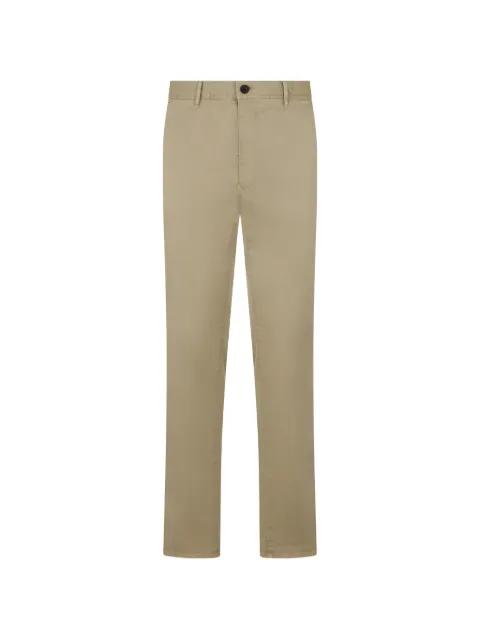 button embroidered trousers by SLOWEAR