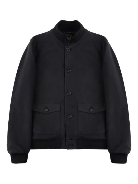 button-up bomber jacket by SLOWEAR