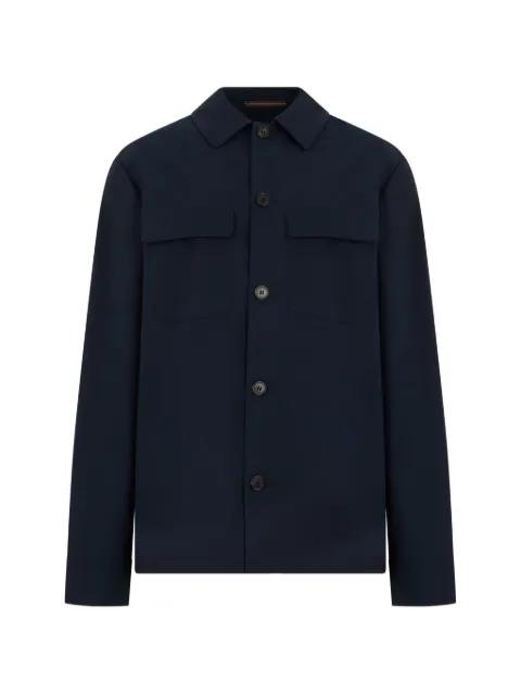 button-up shirt jacket by SLOWEAR