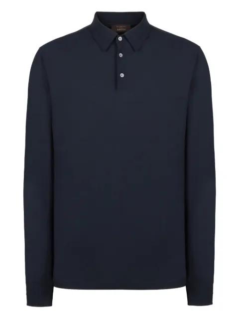 buttoned-cuffs polo shirt by SLOWEAR