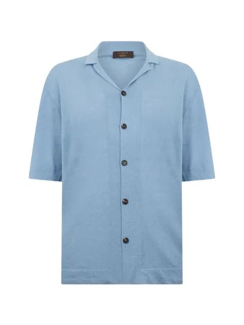buttoned short-sleeve knitwear by SLOWEAR