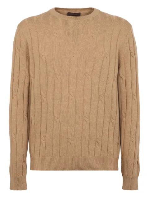 cable-knit cotton sweater by SLOWEAR