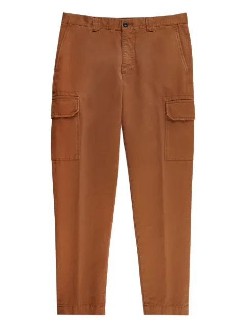 cargo-pocket cotton trousers by SLOWEAR