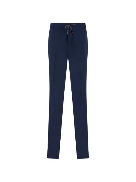 drawstring elasticated-waist trousers by SLOWEAR